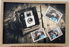 Ahşap Led Işıklı Anı Tablo