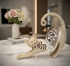 Dekoratif Kedi Obje (Oturan)