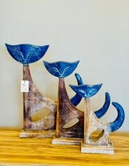 Dekoratif 3'lü Kedi