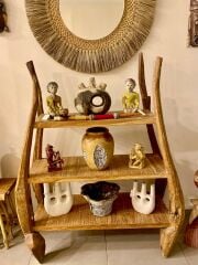 Teak Ağacı İthal Kitaplık