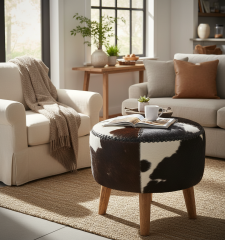 İthal Dana Derisi Puf