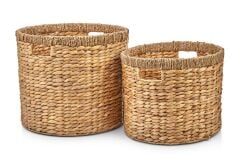 Hasır Yuvarlak Sepet