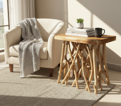 Dikdörtgen Bohem Sehpa