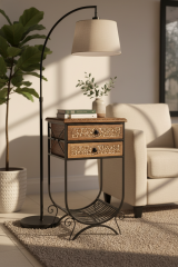 Ferforje detaylı Komodin