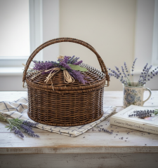 Yuvarlak Dekoratif Sepet