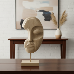 Ahşap Yüz Silüet Dekoru