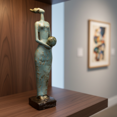 Seramik kadın dekor