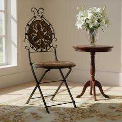 Ferforje Katlanır Sandalye