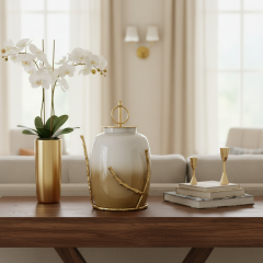 Cam Lotus Küp Dekor