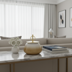 Cam Lotus Kutu Dekor