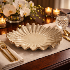 Seramik Dalgalı Tabak