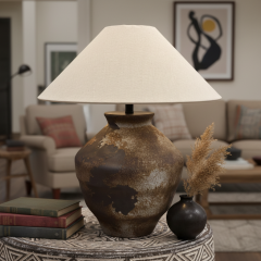 Seramik Masa Lambası ( Kamuflaj)